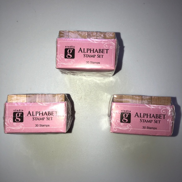 STUDIO G Alphabet Rubber Stamp Sets (6 Sets, 180 Pc) NEW! - Picture 7 of 7